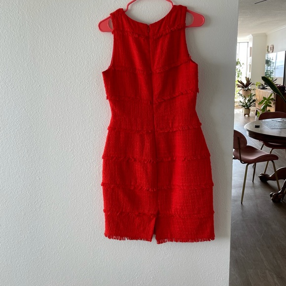 J Crew Red Shift Dress - Picture 2 of 5